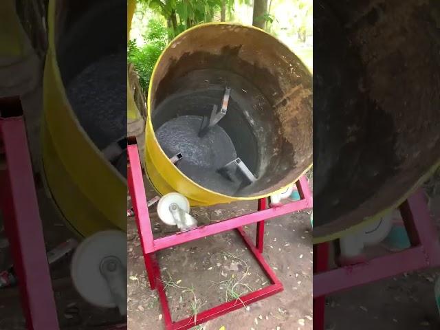 DIY concrete mixer  .. #trending #shorts #metalmind #diy #project #concretemixer