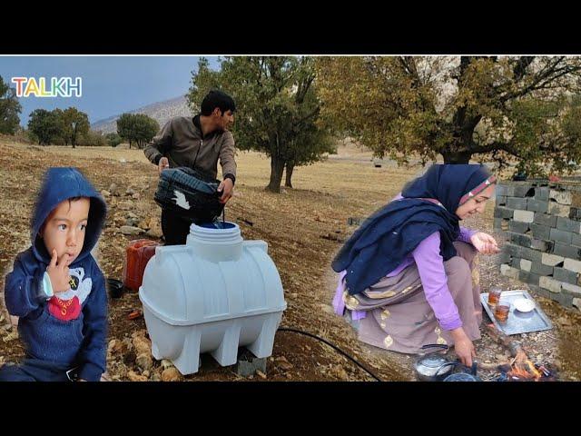 Love of Empathy: Cementing the Porch Wall by Zahra and Masoud