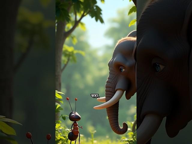 the elephant helped the arrogant ant #ytshorts #ytviral #ai #ytfeed