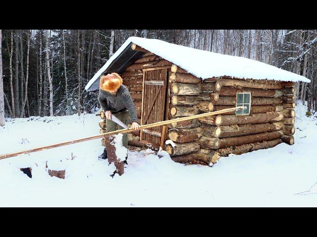 3 Days Building My Log Cabin | Winter Is Coming