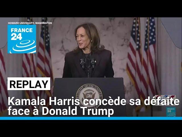 REPLAY - Kamala Harris concède sa défaite face à Donald Trump • FRANCE 24