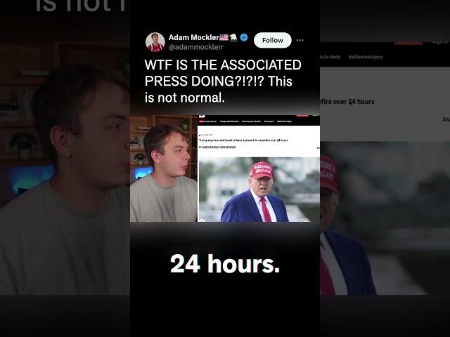 The AP's Reporting on Trump's "Ceasefire" is a Joke