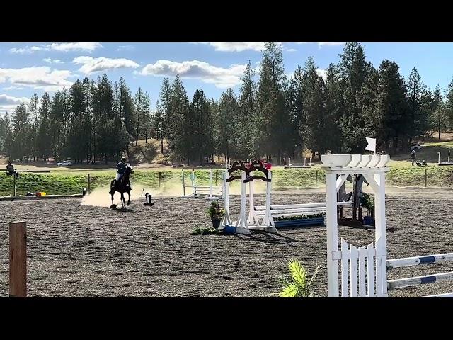 Crysta Awtry and Three Quarters Blonde - Stadium at Spokane Horse Trials Sept 2023