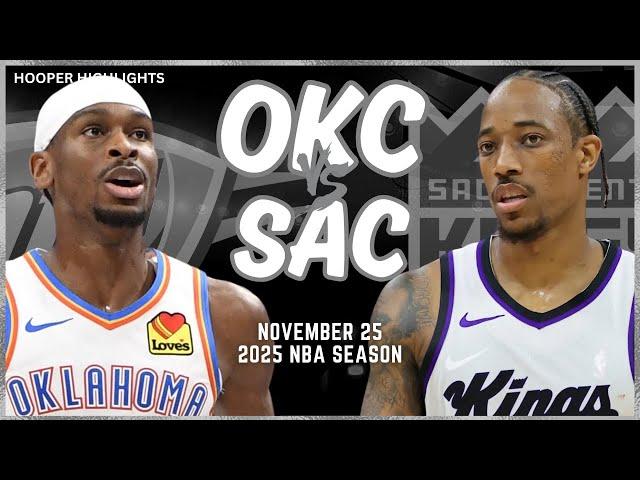 Oklahoma City Thunder vs Sacramento Kings Full Game Highlights | Nov 25 | 2025 NBA Season