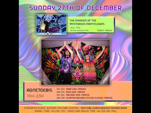Agnetoebis & The Invasion Of The Mysterious Partyclowns (16-23h CET)