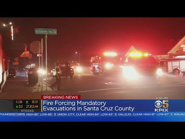 CZU Lightning Complex Fire: Evacuations In Santa Cruz Mountains, Southern San Mateo County