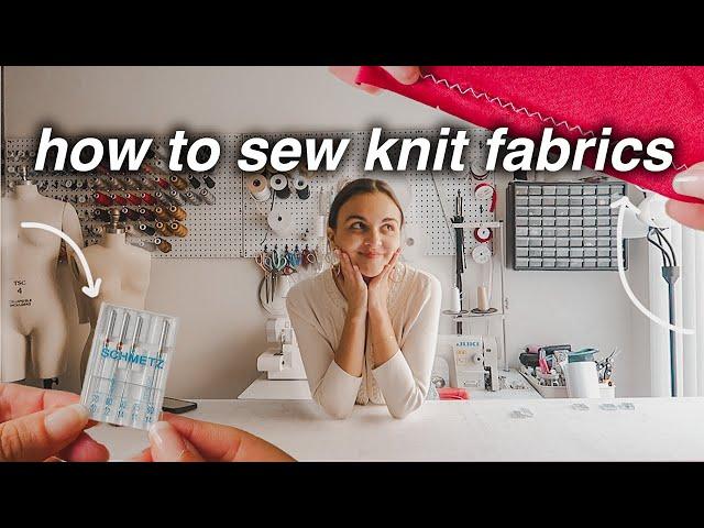 how to sew with knit / stretch fabrics | Fashion Design 101