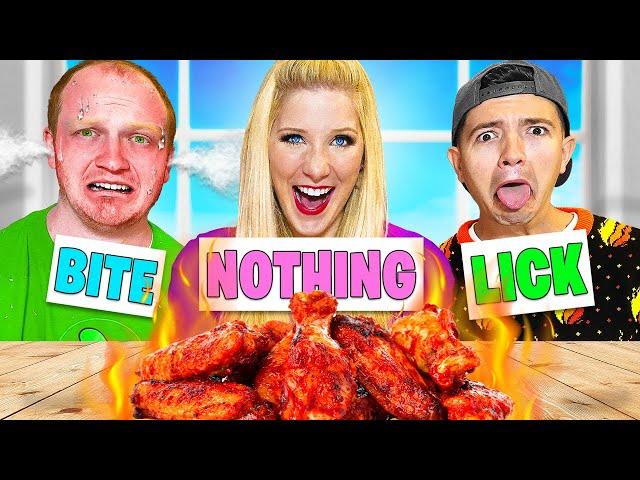 SPICY Bite, Lick, Nothing Challenge with Unspeakable and Preston *regret*