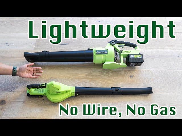 AOETREE Cordless Leaf Blowers | Lightweight and No Wires, No Gas