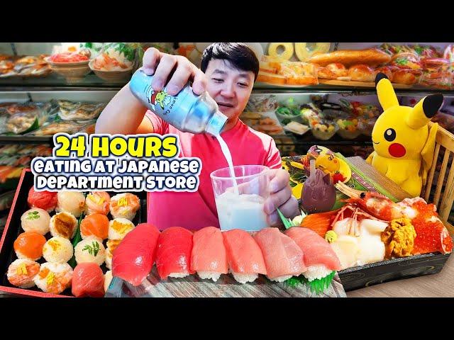 24 Hours Eating ONLY at Japanese DEPARTMENT STORE Takashimaya |100 Foods to Eat Before You Die #34