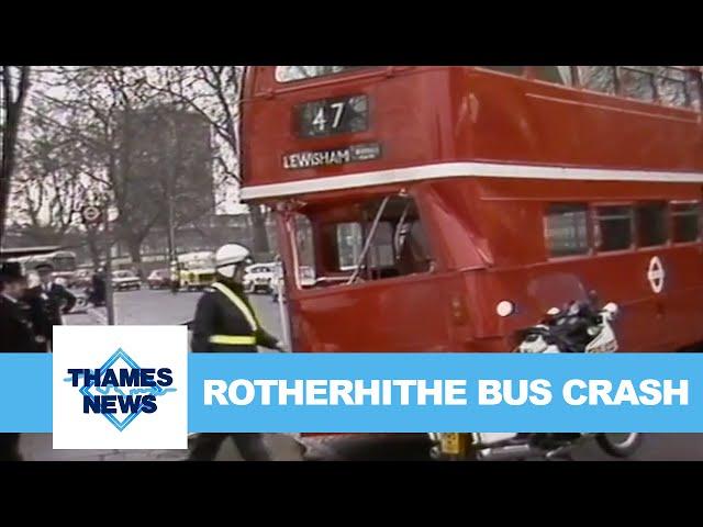 Rotherhithe Bus Crash | Thames News