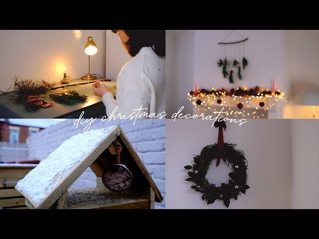 SNOWY DAY CRAFTING & FORAGING : CHRISTMAS DIY DECORATIONS ️