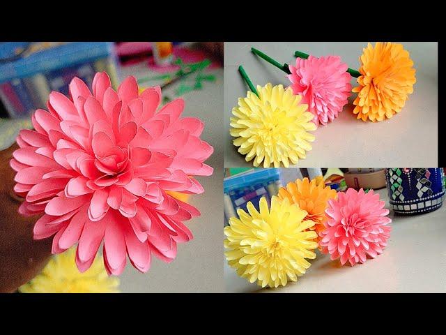 How To Make Realistic Flowers Using Paper/Diy Paper Flowers/3D flowers making/Origami flowers making