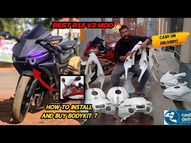 Installing R1 body kit in R15 v2 | Modified yamaha R15 | @motoaesthetics7429