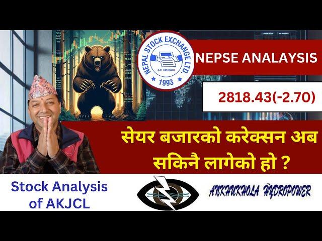 NEPSE Technical Analysis/NEPSE Daily Update/NEPSE Chart Analysis/AKJCL Analysis/Raju Paudel.