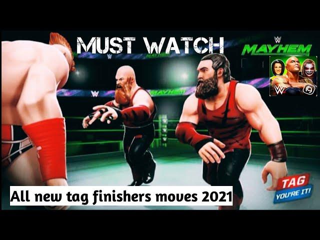 WWE mayhem | all new tag team finishers moves 2021 |