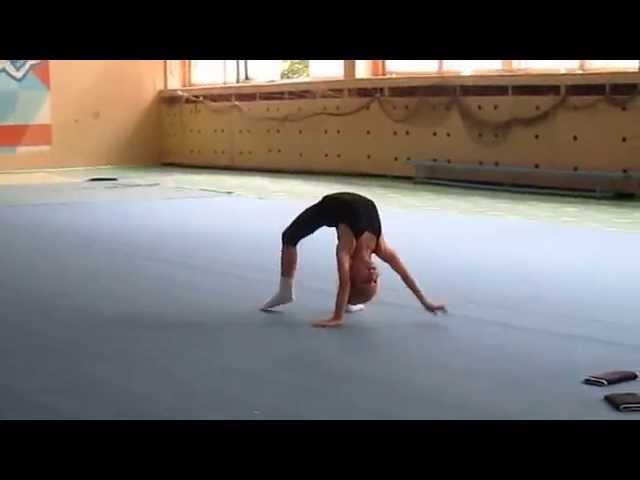 Sophie doing rhythmic gymnastics in Russia