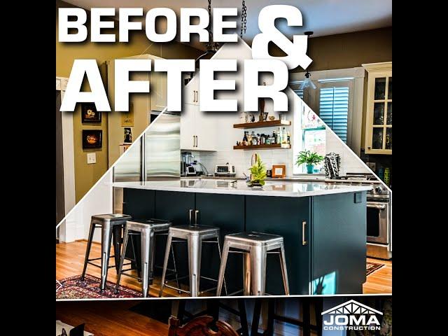 Before & After - Bright Kitchen Addition - JOMA Construction