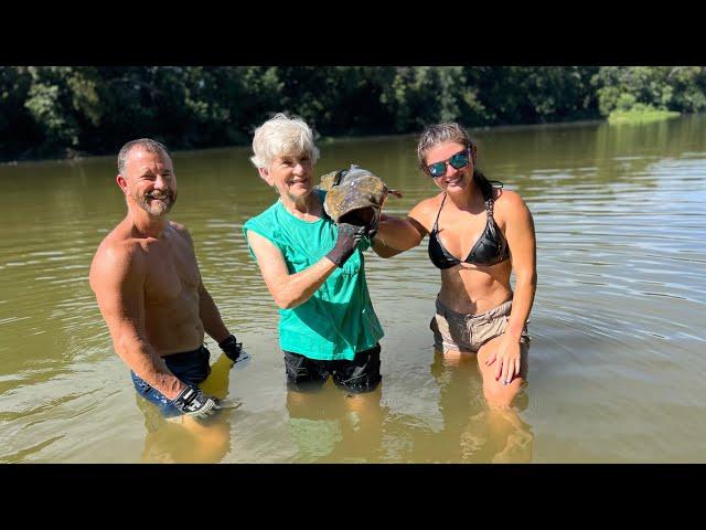 Birthday Shenanigans: Catfish Noodling, Paddle Board Bow Fishing, and Some Dern Good Food!