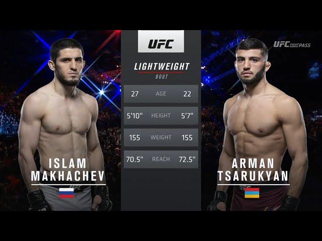 Islam Makhachev vs Arman Tsarukyan | FULL FIGHT