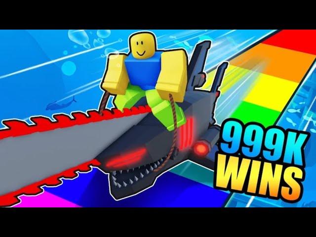 UPGRADING A SHARK INTO A MONSTER IN FISH RACE SIMULATOR ROBLOX!!!