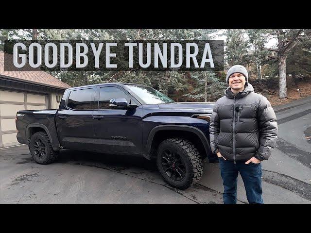 I Sold My Tundra : (