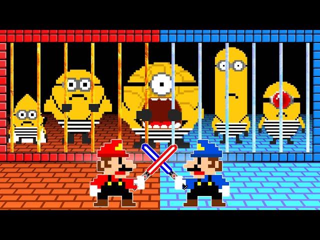 Super Mario Bros. but Mario Locked Team MEGA MINIONS in New Super Mario Bros.Wii? | ADN MARIO GAME