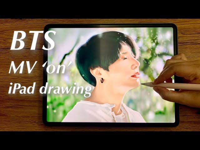 BTS MV on | drawing BTS - Jungkook | 방탄소년단 | 뮤직비디오 정국 그리기 | 아이패드그림 | iPad pro 3rd