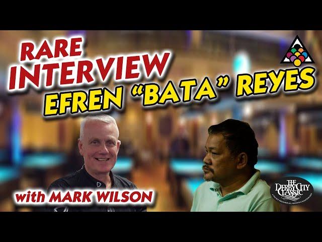 RARE EFREN "BATA" REYES INTERVIEW with Mark Wilson at the 2020 Derby City Classic