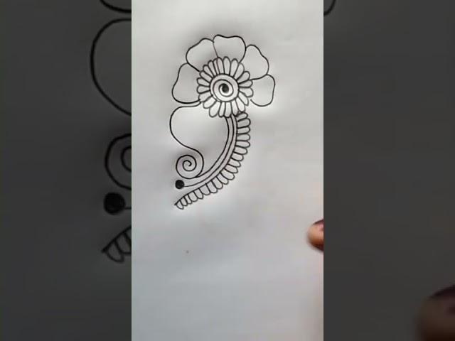 basic mehndi design stap by step #easypencilmehndidesign