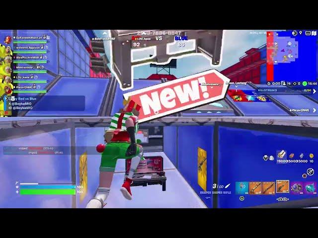 40 KILLS CRAZYY RED VS BLUE FORTNITE CREATIVE GAMEPLAY