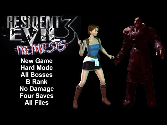 Resident Evil 3: Nemesis - All Bosses/No Damage Walkthrough (Dolphin)