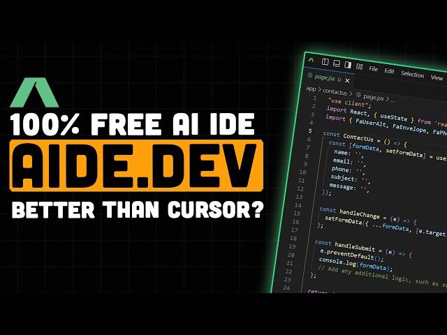 Aide.dev IDE ACTUALLY Better Than Cursor? (Honest Review)