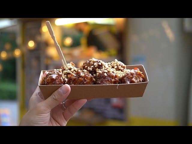 Super Crispy Ball Cutlet made of Black Pork / Arboretum Night Market - Korean Street Food