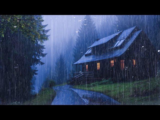 Fall Asleep With The Soothing Sounds Of Rain And Thunder | ASMR, Study, Relax with Rain Sounds