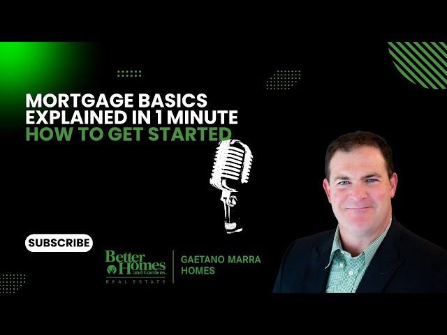 Mortgage Basics Explained in 1 Minute: How to Get Started