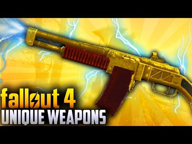 Fallout 4 Rare Weapons - TOP 10 Far Harbor DLC Unique & Secret weapons