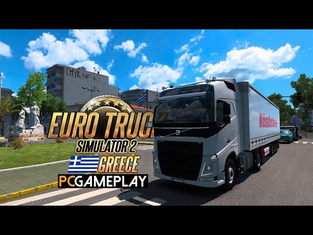 Euro Truck Simulator 2: Greece Gameplay (PC)