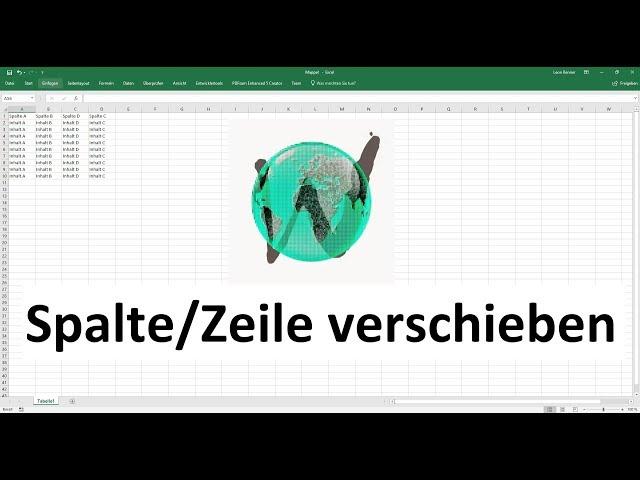 Excel: Spalte oder Zeile verschieben