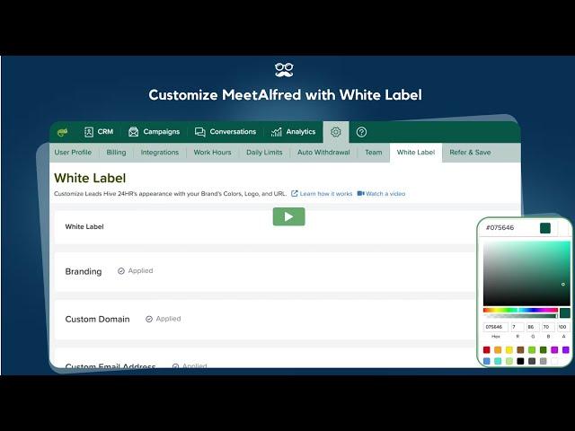 Unlock the power of Meet Alfred through White Label customization