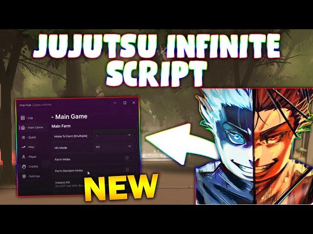 *NEW* Jujutsu Infinite Script (PASTEBIN 2024) (AUTOFARM, HIT MOD , INSTA KILL ,AUTOMATIC ,GET QUEST)