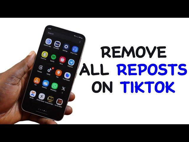 How to Remove All Reposts on TikTok