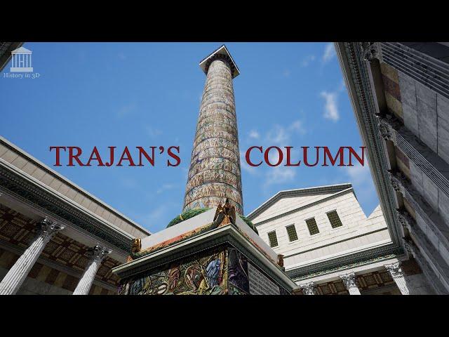 "HISTORY IN 3D" - ANCIENT ROME 320 AD - Trajan's column FULL-PAINTED 3D reconstruction