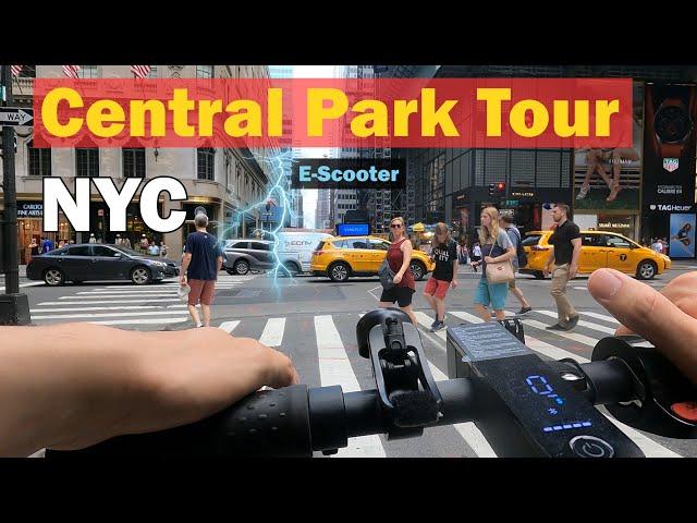 New York City - Beautiful Day Full Loop : Central Park Ride | E-Scooter