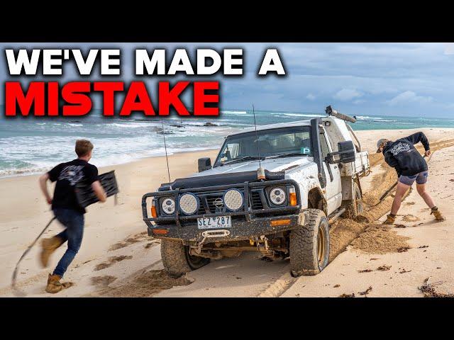 We got BOGGED on Australia's SOFTEST Beach