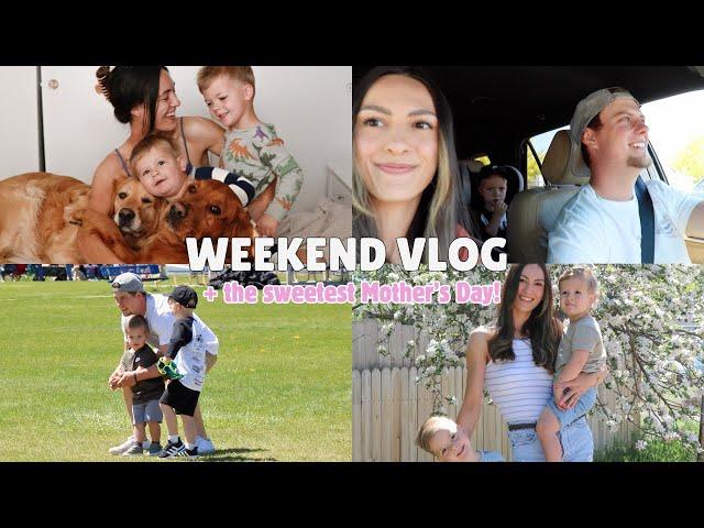 Weekend Vlog! The cutest Mother's Day, t-ball game, fat lip, and birthday parties!!