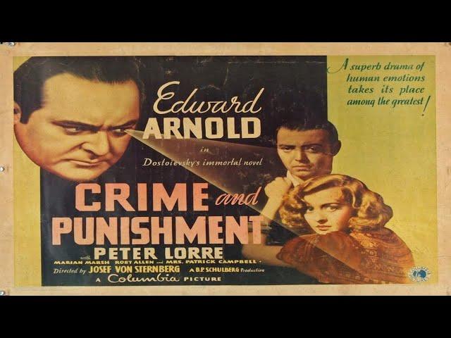 Crime And Punishment 1935 | Peter Lorre | Edward Arnold | Marian Marsh | Tala Birell | Gene Lockhart