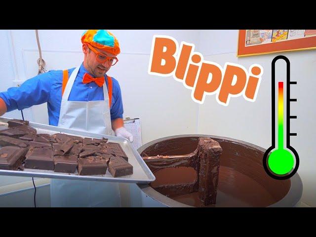 Blippi Makes Chocolate At The Chocolate Factory | Blippi Educational Videos for Kids