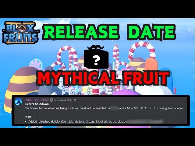 *FINALLY* Christmas Update RELEASE Date Confirmed + NEW Mythical Fruit.. (Blox Fruits)