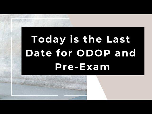 CS Last Date to complete ODOP and Pre-Exam by ICSI, New update link is in the Description #Rajpicz